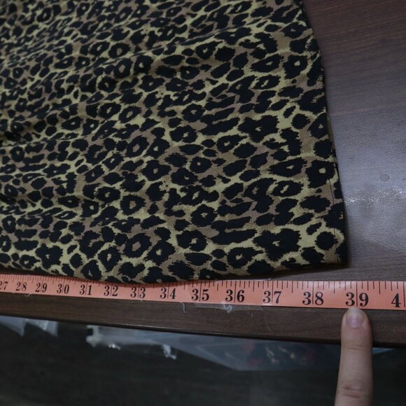 Maeve Juno Dress Womens S Brown Trendy Career Office Wear Animal Print Classic - Picture 13 of 16